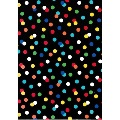 Bright Confetti Spots Gift Wrap 700mm x 495mm (Pk 1)