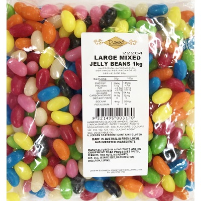 Large Mixed Jelly Beans Lollies 1kg