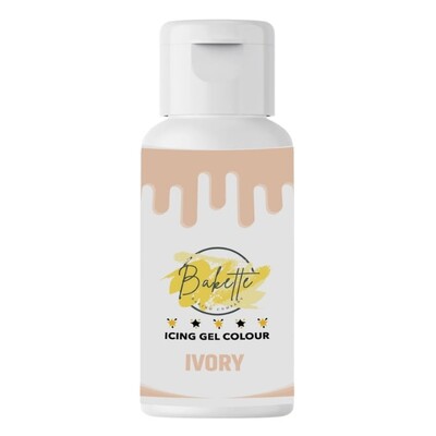 Bakette Icing Gel Colour Ivory 20ml
