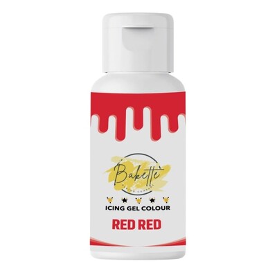 Bakette Icing Gel Colour Red Red 20ml