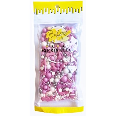 Bakette Lets Go Party Pink Cake Sprinkles 56g