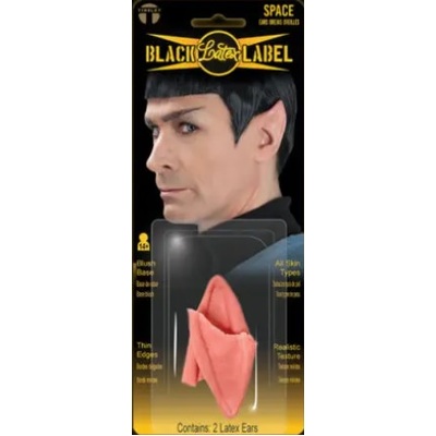 Flesh Tone Latex Pointy Space Ears (Pk 2)