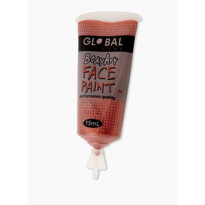 Metallic Copper Face and Body Paint Tube (15ml) Pk 1