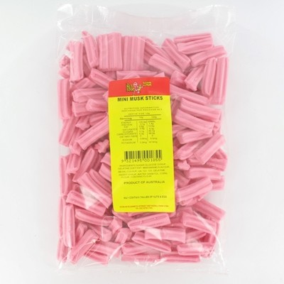 Mini Musk Sticks Pink 750g Pk1