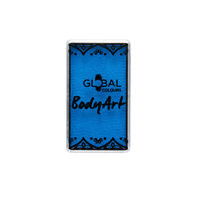 Global UV Neon Blue Cake Face Body Paint 20g