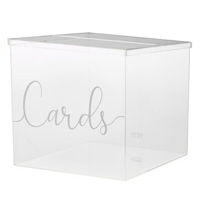 Ginger Ray Clear Acrylic Card Box Wishing Well (24cm)