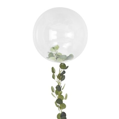 Ginger Ray Clear Foliage Orb Balloon with Tail (36in, 80cm)