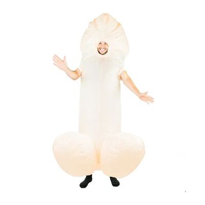 Adult Inflatable White Willy Costume (One Size) Pk 1