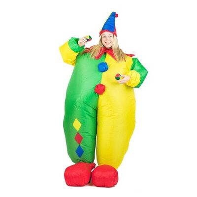Adult Inflatable Clown Costume (One Size)