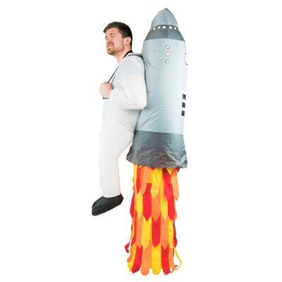 Adult Inflatable Jetpack Rocket Costume (One Size)