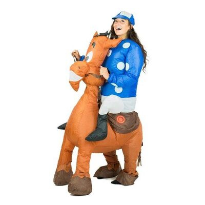 Adult Inflatable Jockey Costume (One Size)