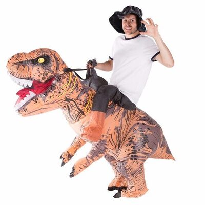 Adult Inflatable T-Rex Dinosaur Costume (One Size)