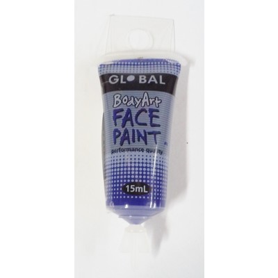 Ultra Blue Face and Body Paint Tube (15ml) Pk 1
