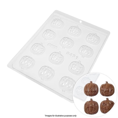 Small Halloween Pumpkins 12 Cavity Chocolate Mould