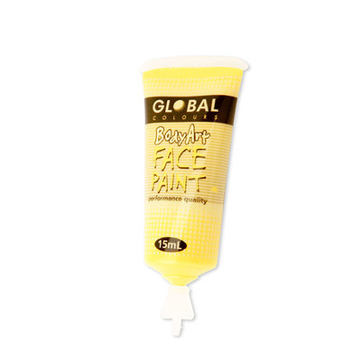 Yellow Face and Body Paint Tube (15ml) Pk 1
