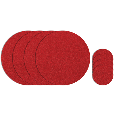 Christmas Red Glitter Placemat & Coaster Set Pk 4 (4 of Each)