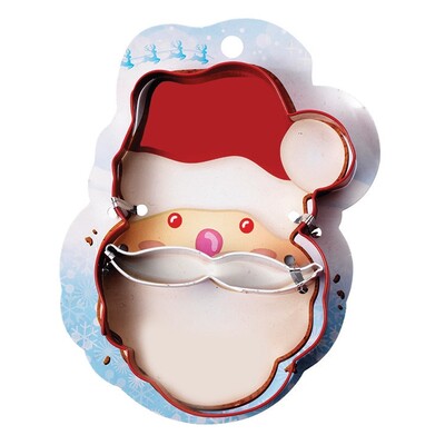 Christmas Santa & Moustache Cookie Cutter Set Pk 1