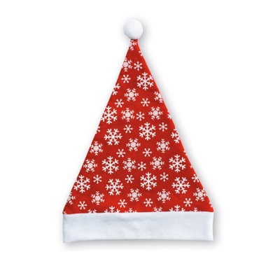 Christmas Santa Felt Hat with Snowflakes (Pk 1)