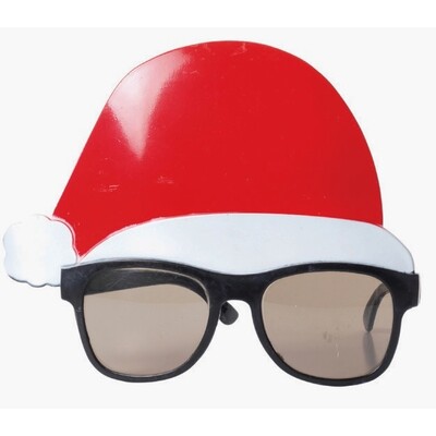 Christmas Santa Hat Novelty Glasses Pk 1