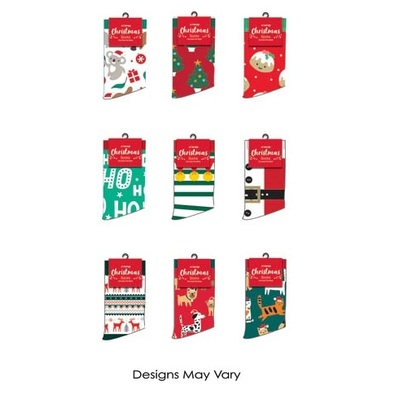 Adult Assorted Traditional Christmas Socks One Size (Pk 1)