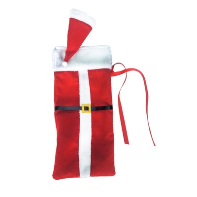 Christmas Novelty Santa Suit Bottle Bag Cover (Pk 1)