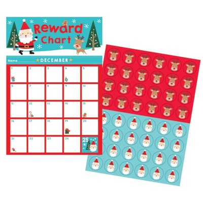 Christmas Reward Chart with Stickers