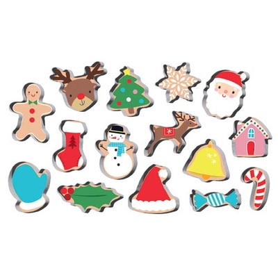Christmas Designs Cookie Cutters Set (Pk 15)