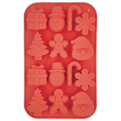 Christmas Designs Silicone Chocolate Mould 14 Cavities