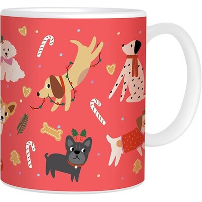 Christmas Dogs Coffee Mug 325ml