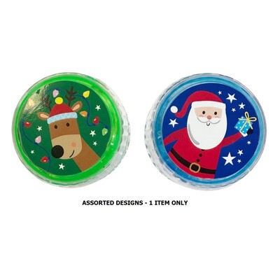 Christmas Light-Up Toy Yo-Yo Assorted Designs Pk 1