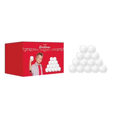 Christmas Indoor Snow Ball Battle Game 14 Fake Snowballs