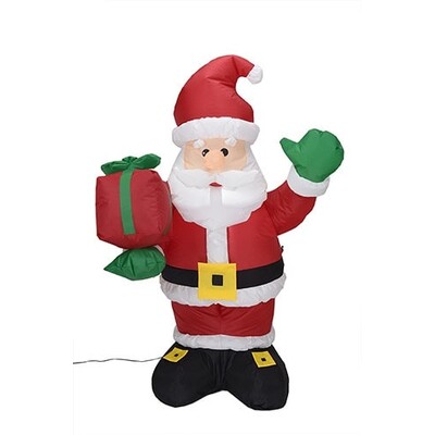 Inflatable Christmas Santa Decoration With LED Lights 135cm