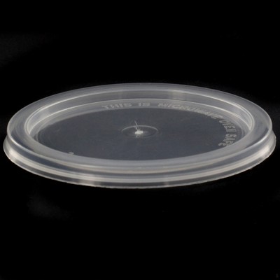 Lids Round to suit C4 Takeaway Containers Pk100 - Cast Away