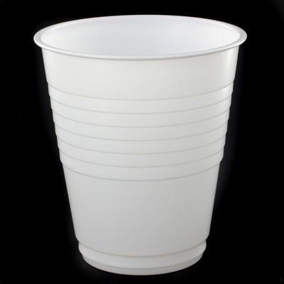White Plastic Cups - 200ml Pk 50 