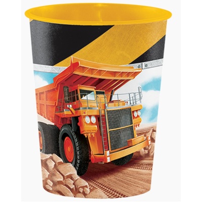 Big Dig Construction Plastic Favour Cup 16oz 473ml (Pk 1)
