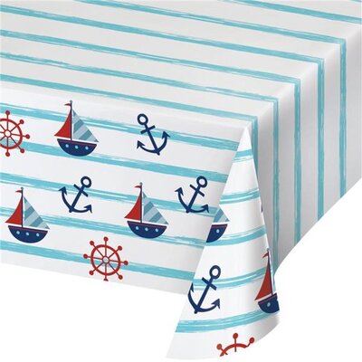 Nautical Paper Tablecover Pk 1