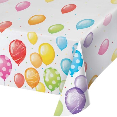Balloon Bash Happy Birthday Paper Tablecover (Pk 1)