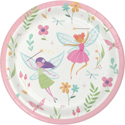 Fairy Forest 7in Round Paper Plates (Pk 8)