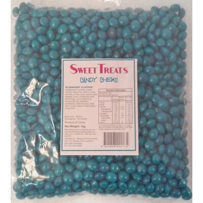 Blue Blueberry Candy Chews (1kg)