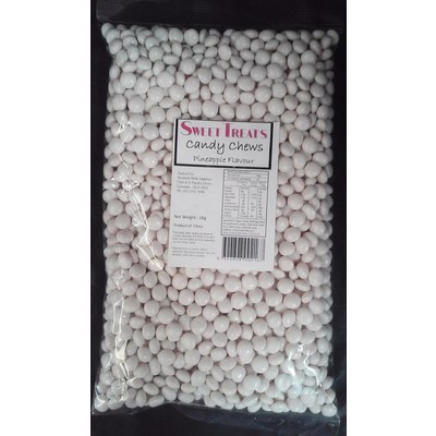White Pineapple Candy Chews (1kg)