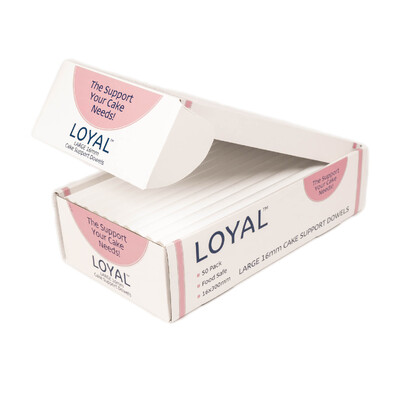 Loyal Large Cake Decorating Support Dowels 16x300mm (Pk 50)