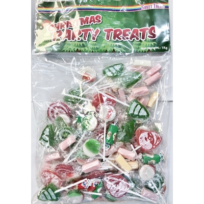 Christmas Wrapped Lolly Party Mix 1kg (Pk 1)