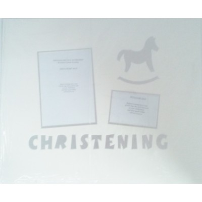 Signature Mat My Christening Silver Pk1 