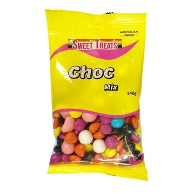 Candy Coated Chocolate Mixed Shapes 140g Confectionery