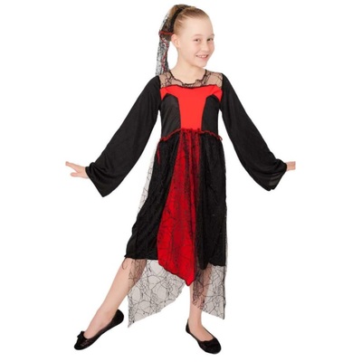 Child Red Spider Witch Costume (Medium, 6-8 Yrs)