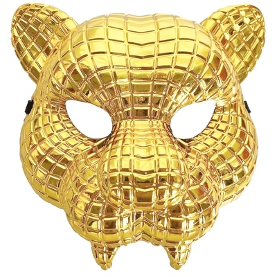 Gold VIP Animal Leopard Mask