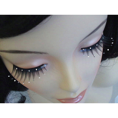 Black Tapered Eyelashes with Diamantes (1 Pair)