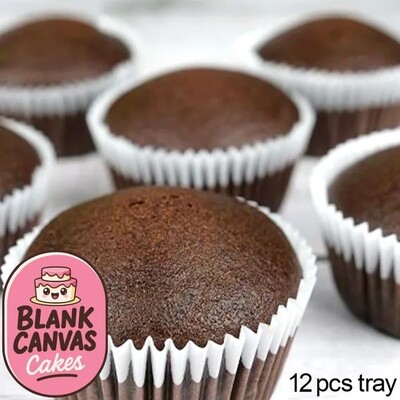 Blank Canvas Frozen Naked Chocolate Cupcakes Pk 12