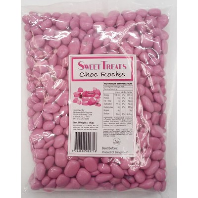 Pink Chocolate Rocks (1kg) Pk 1