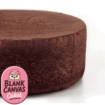Blank Canvas Frozen Naked Round 6in Chocolate Mud Cake